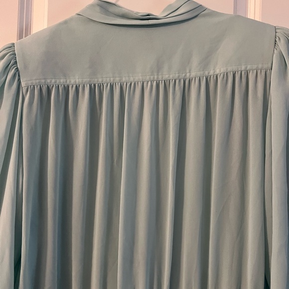 Vintage Leslie Fay Light Blue Long Sleeve Dress - Picture 7 of 7